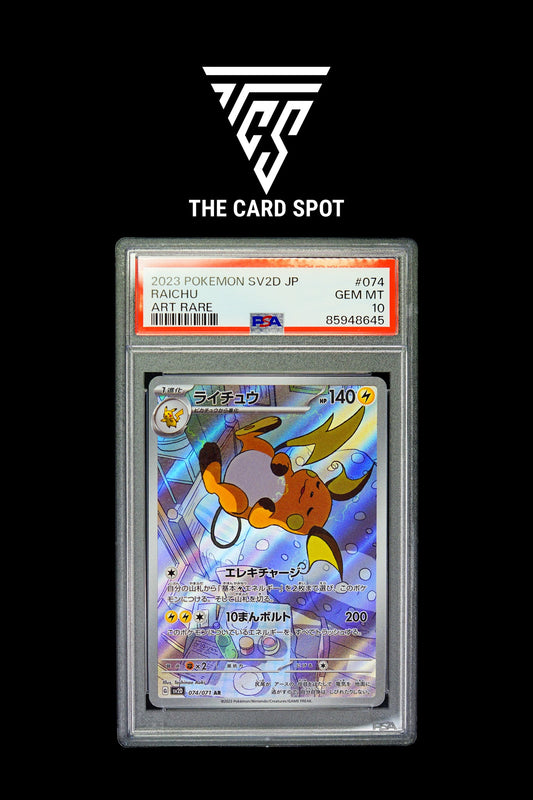 Raichu 074/071 sv2D - PSA 10 Pokemon TCG - THE CARD SPOT PTY LTD.