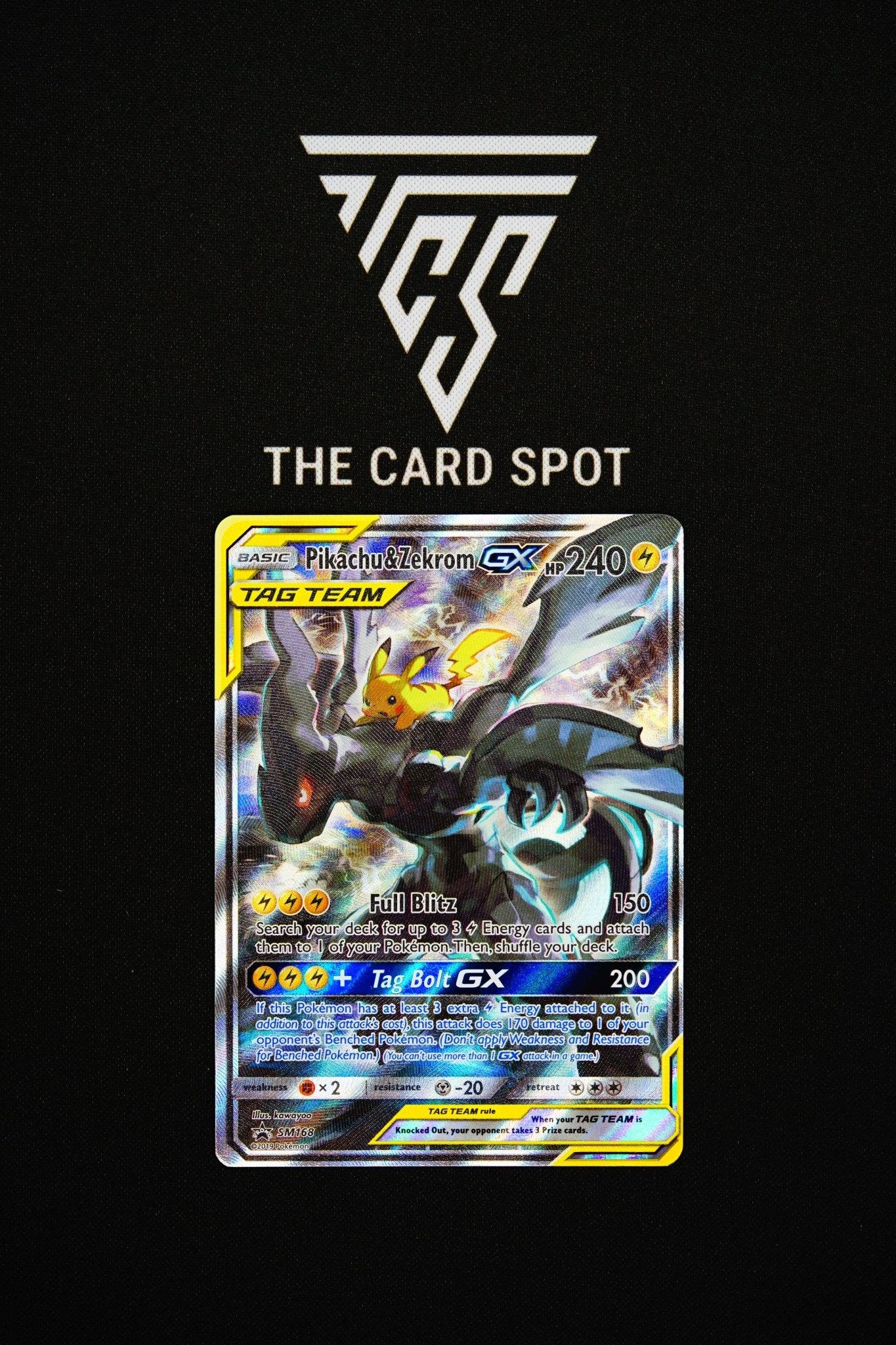 SM168 Pikachu & Zekrom - Pokemon TCG - THE CARD SPOT PTY LTD.
