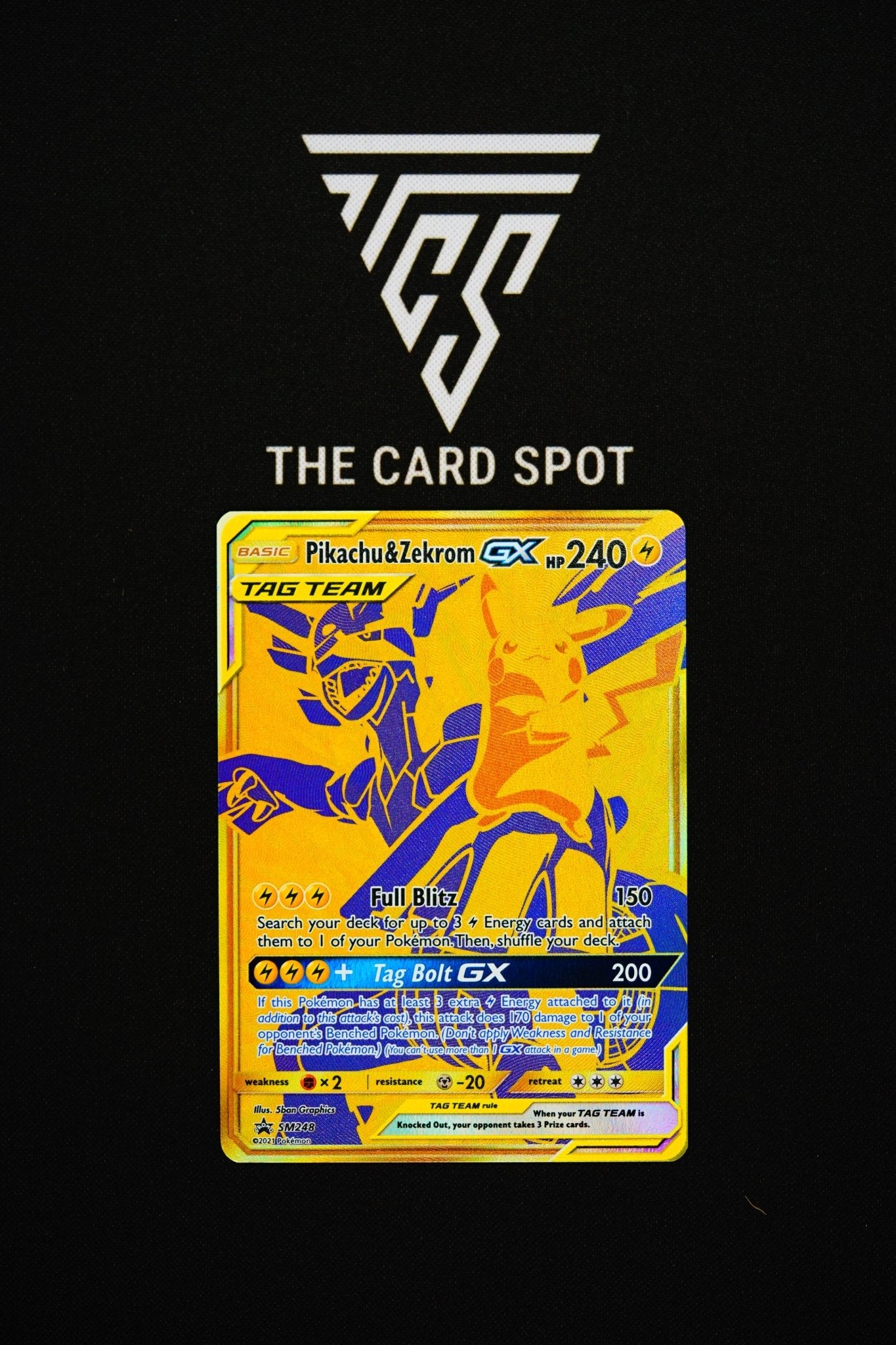 SM248 Pikachu & Zekrom Gx - Pokemon TCG - THE CARD SPOT PTY LTD.