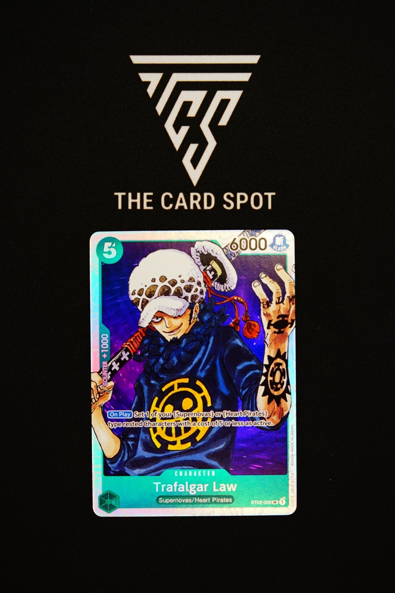 ST02 - 009 Trafalgar Law SR Pre Errata&nbsp; - One Piece TCG - THE CARD SPOT PTY LTD.