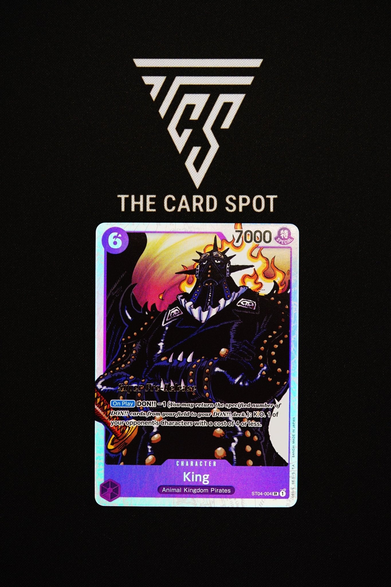 ST04 - 004 King (Super Pre Release) - One Piece TCG - THE CARD SPOT PTY LTD.