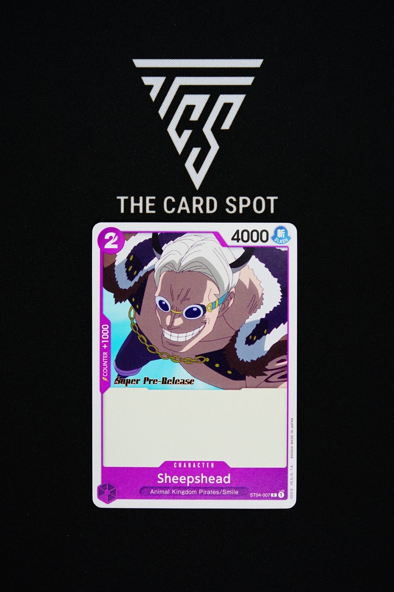 ST04 - 007 [Super Pre - Release] Sheepshead - One Pice TCG - THE CARD SPOT PTY LTD.