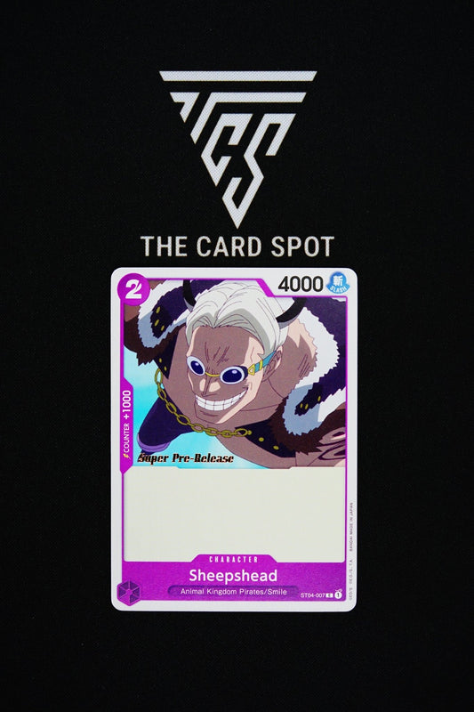 ST04 - 007 [Super Pre - Release] Sheepshead - One Pice TCG - THE CARD SPOT PTY LTD.
