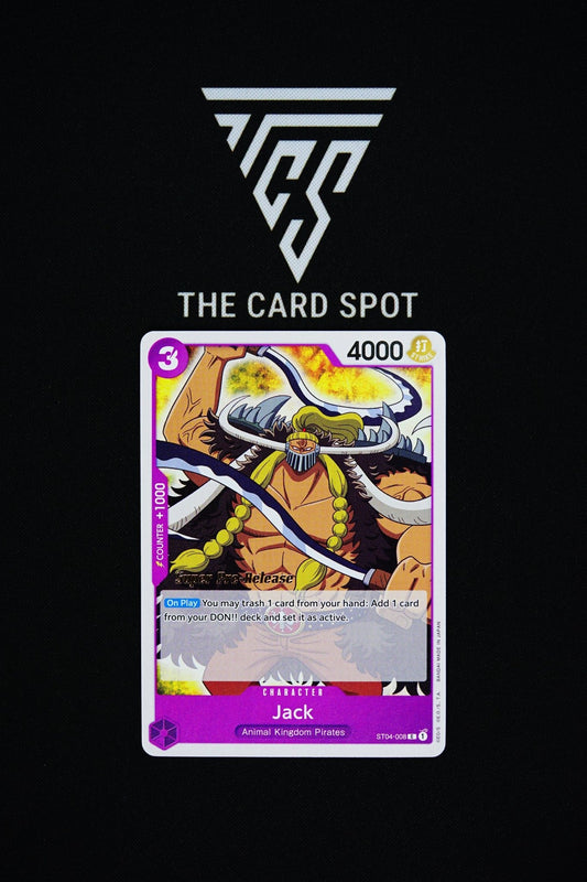 ST04 - 008 [Super Pre - Release] Jack - One Piece TCG - THE CARD SPOT PTY LTD.