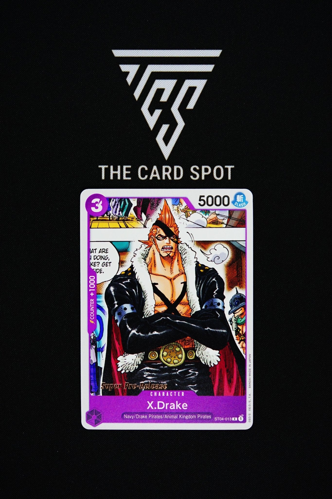 ST04 - 013 [Super Pre - Release] X.Drake - One Piece TCG - THE CARD SPOT PTY LTD.