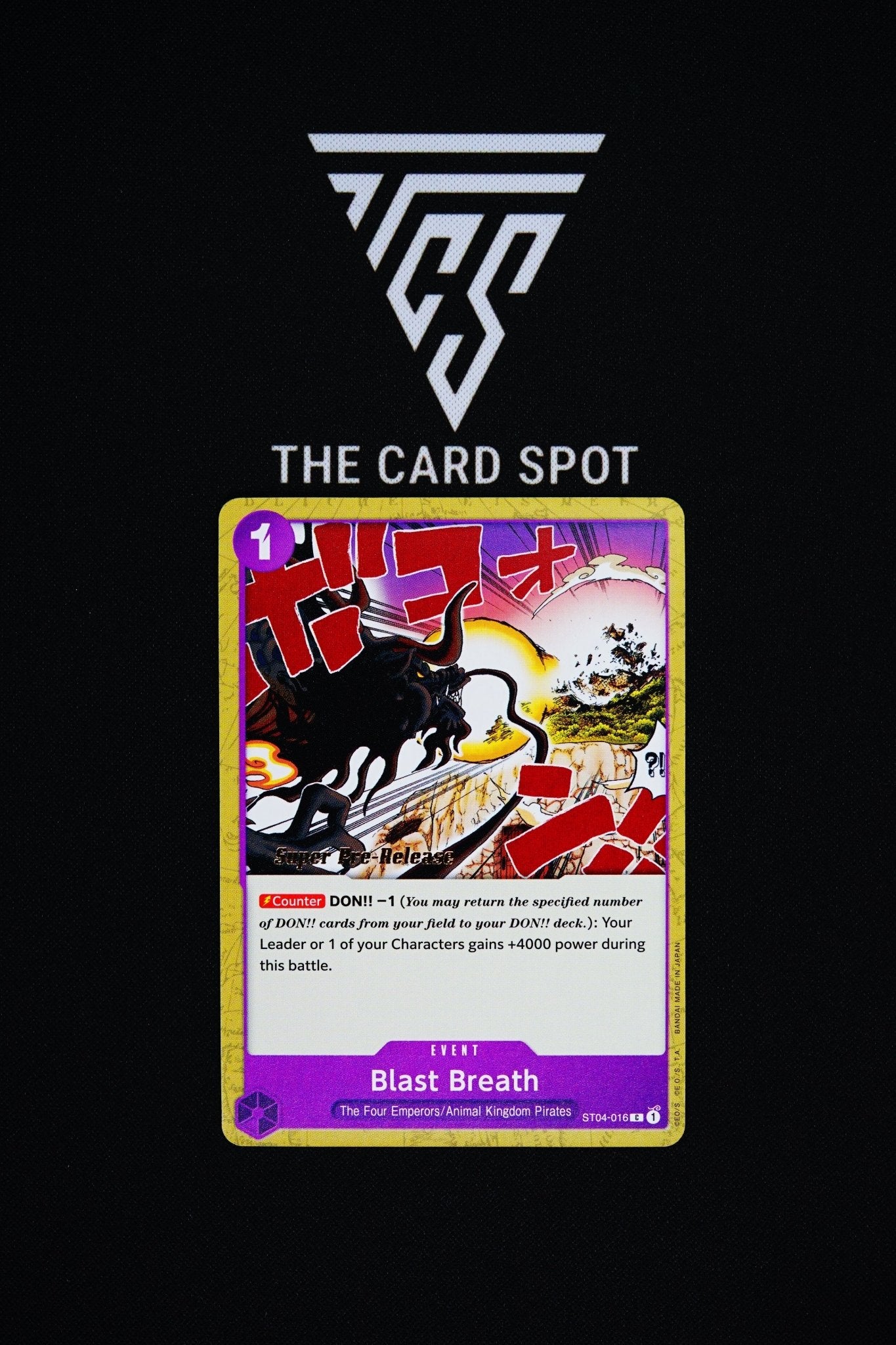 ST04 - 016 [Super Pre - Release] Blast Breath - One Piece TCG - THE CARD SPOT PTY LTD.