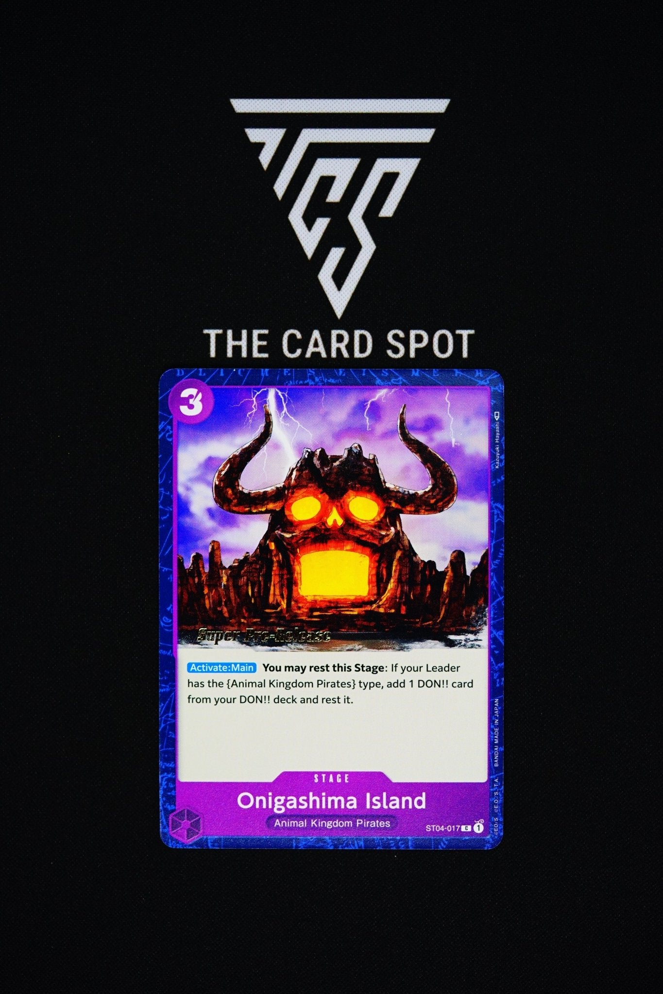 ST04 - 017 [Super Pre - Release] Onigashima Island - One Piece TCG - THE CARD SPOT PTY LTD.
