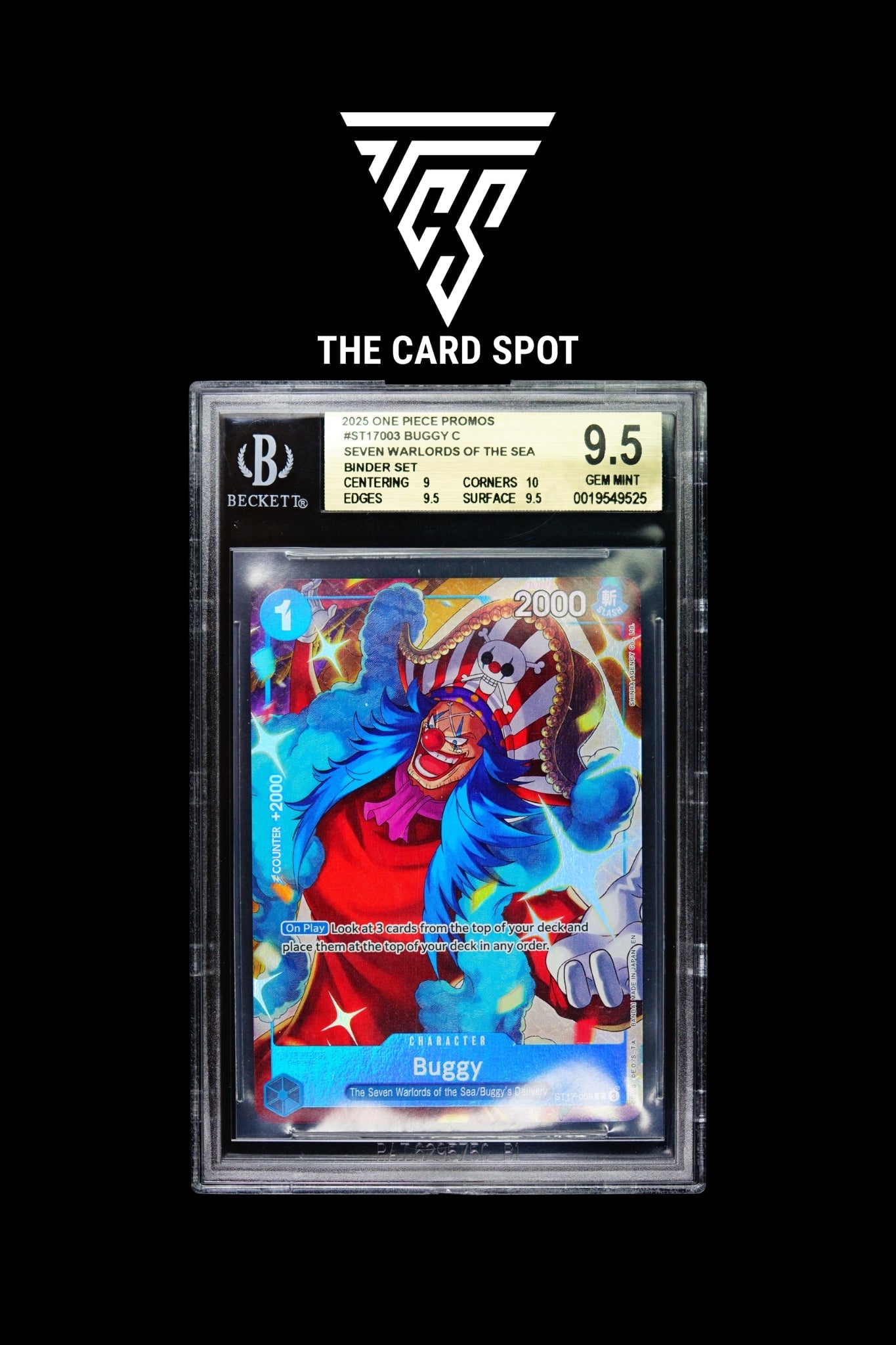 ST17 - 003 Buggy BGS 9.5 - One Piece TCG - THE CARD SPOT PTY LTD.