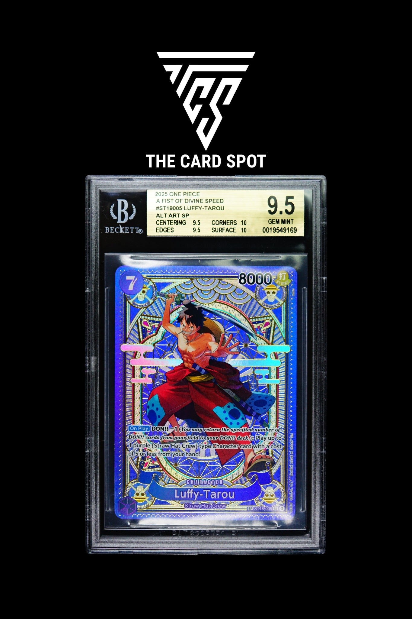 ST18 - 005 Luffy - Tarou SP BGS 9.5 - One Piece TCG - THE CARD SPOT PTY LTD.