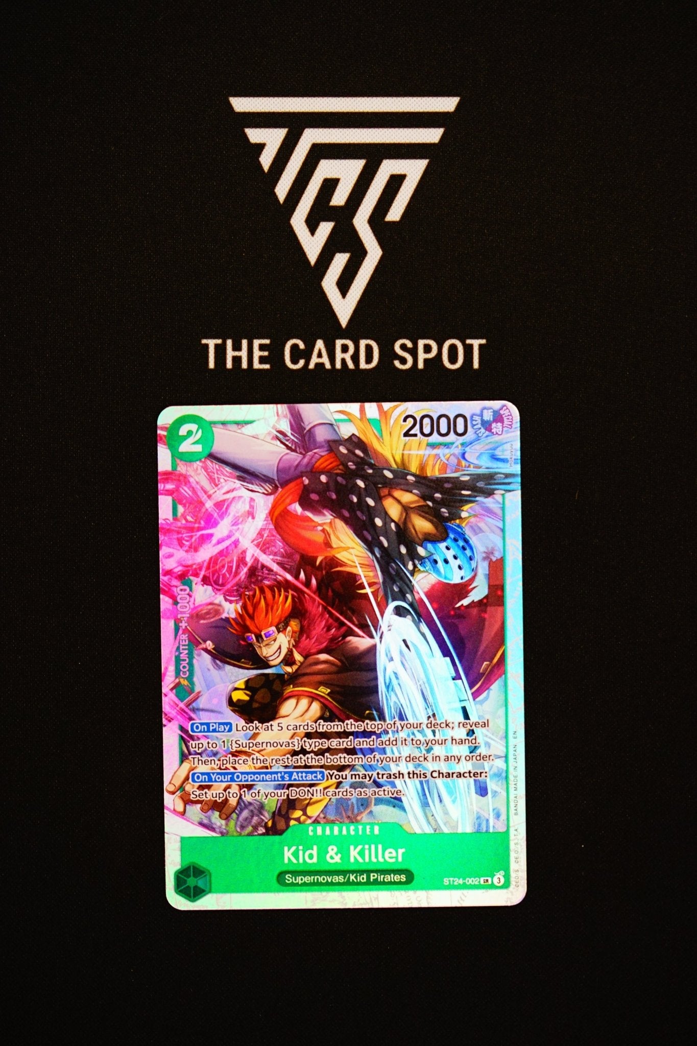 ST24 - 002 Kid &amp; Killer SR - One Piece TCG - THE CARD SPOT PTY LTD.