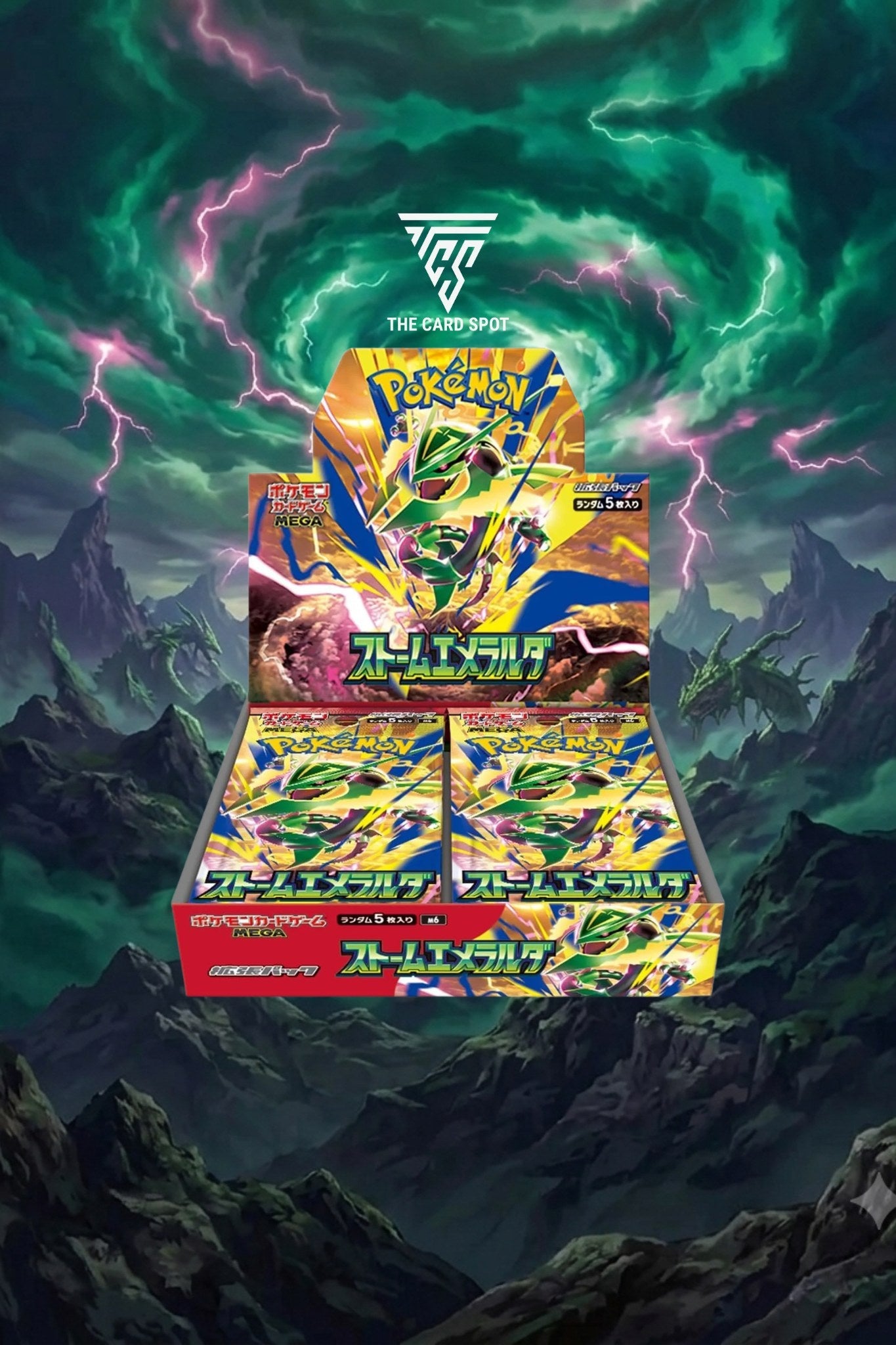 Storm Emeralda Booster Box - Pokemon TCG - THE CARD SPOT PTY LTD.