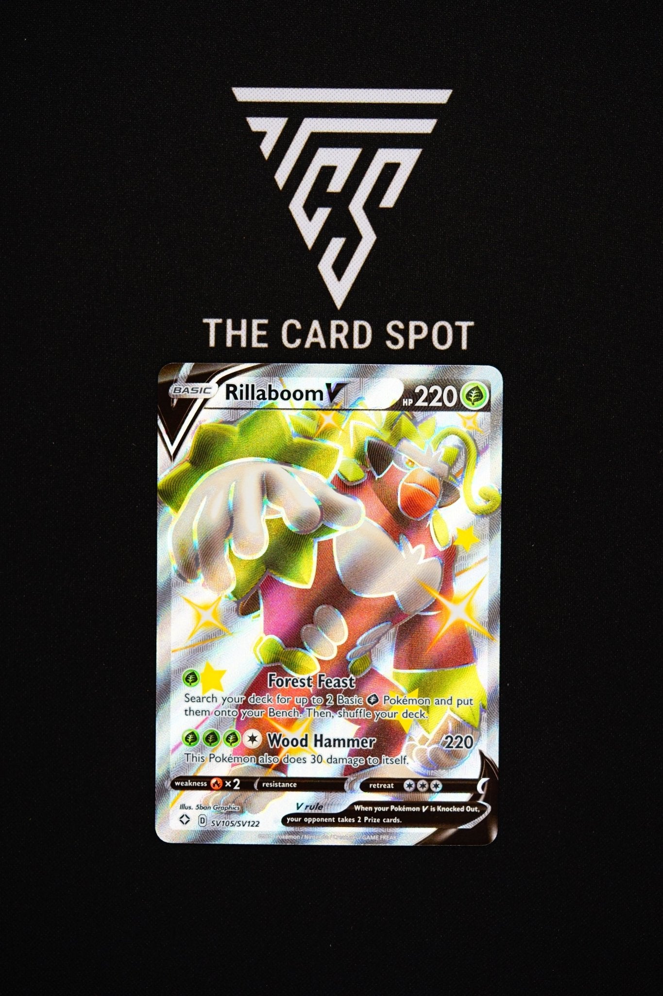 SV105/SV122 Rillaboom V - Pokemon TCG - THE CARD SPOT PTY LTD.