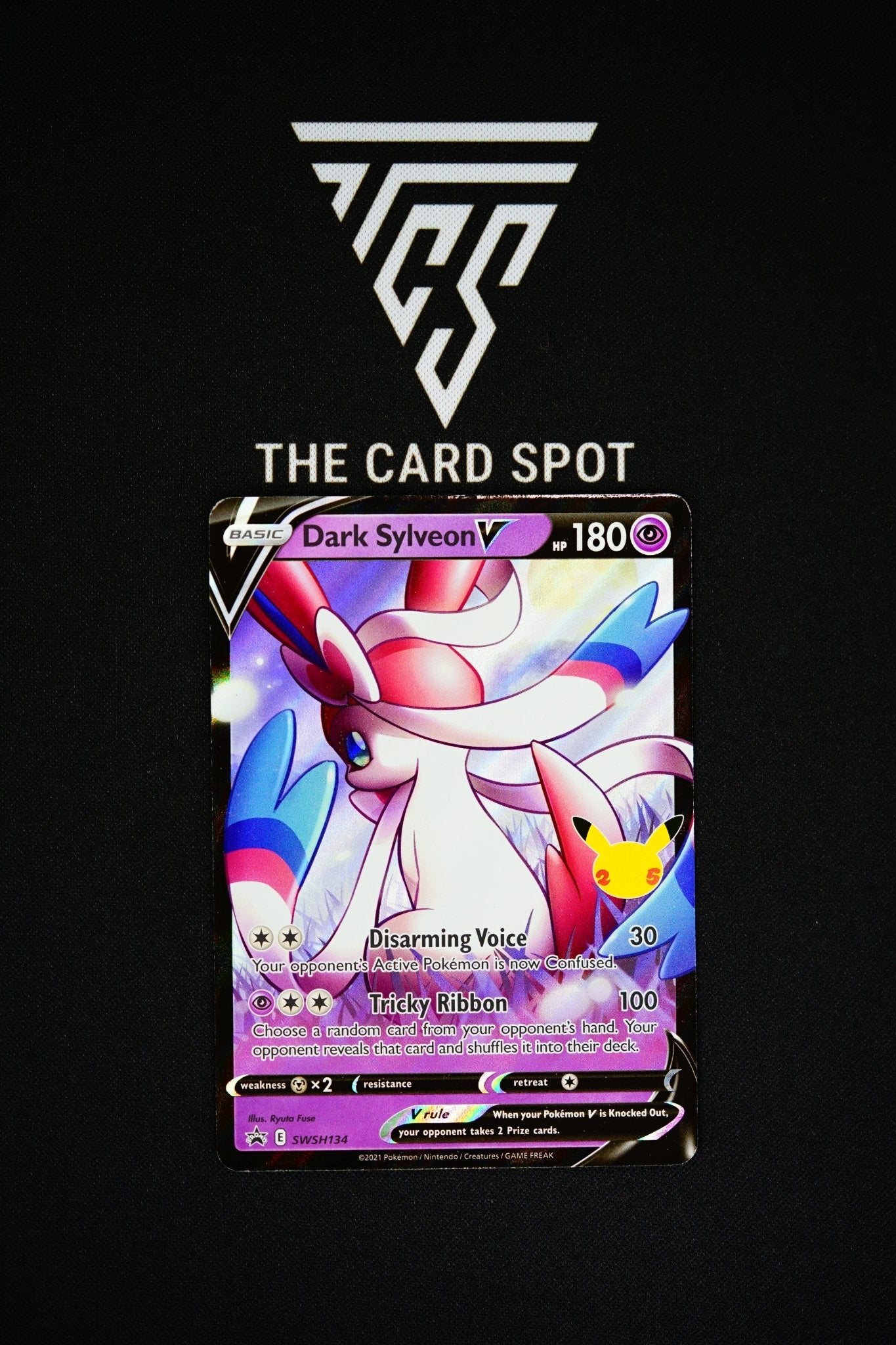 SWSH134 Dark Sylveon V Pokemon Card - THE CARD SPOT PTY LTD.Pokemon Raw CardsPokémon