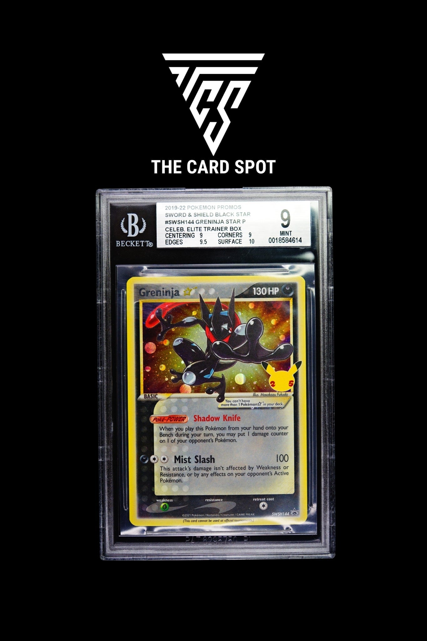 SWSH144 Greninja GOLD STAR BGS 9 - Pokemon TCG - THE CARD SPOT PTY LTD.