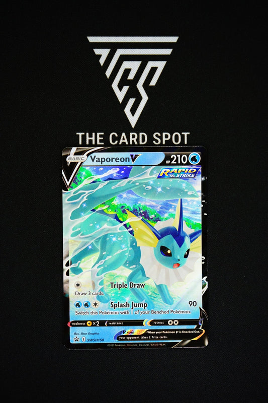 SWSH150 Vaporeon V Pokemon Card - THE CARD SPOT PTY LTD.