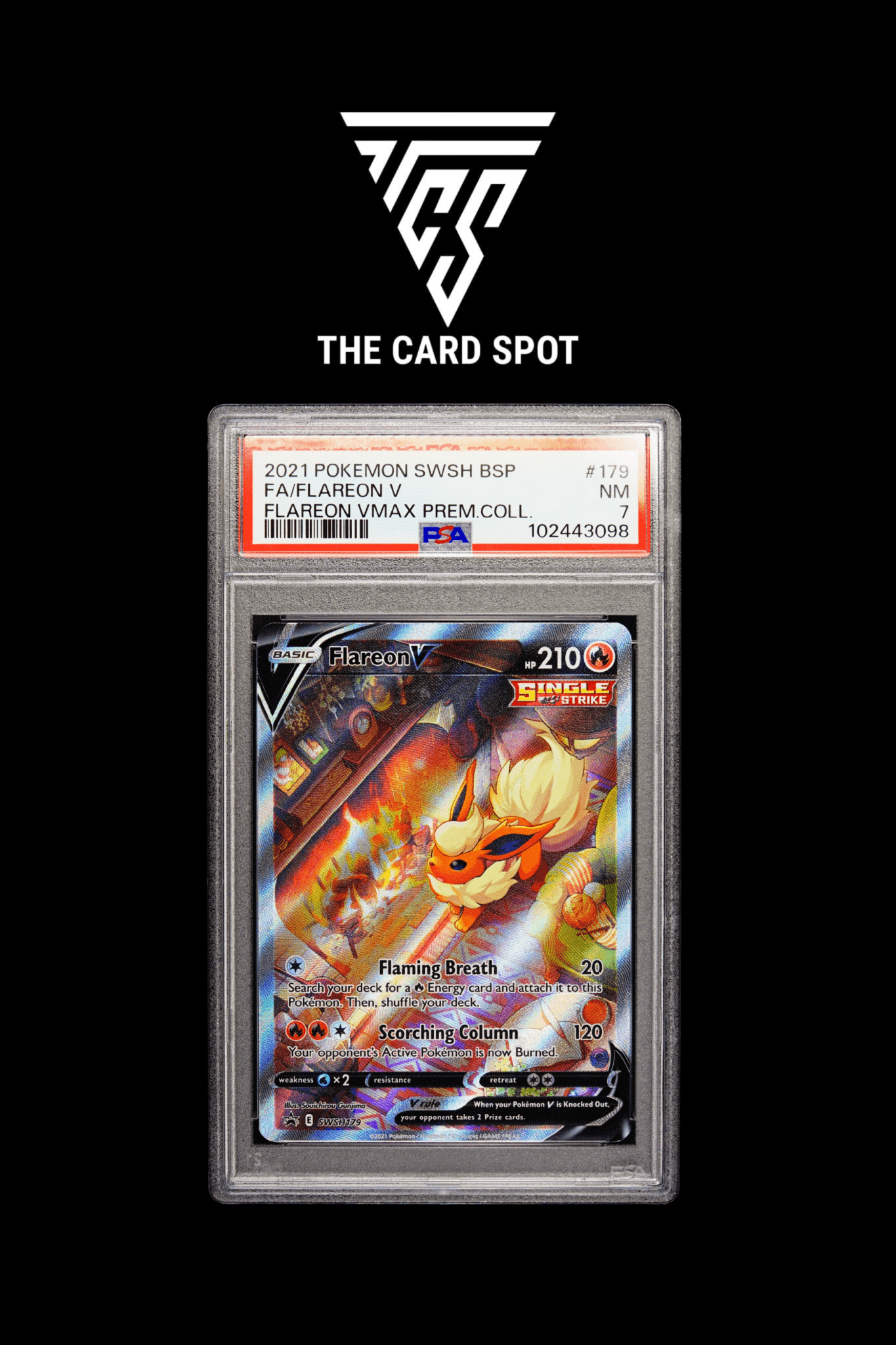 SWSH179 Flareon PSA 7 - Pokemon TCG - THE CARD SPOT PTY LTD.