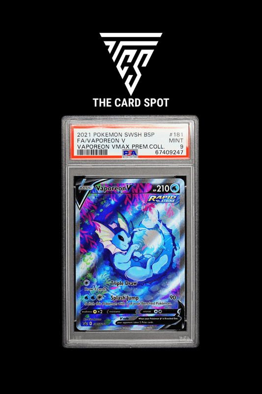 SWSH181 Vaporeon PSA 9 - Pokemon TCG - THE CARD SPOT PTY LTD.