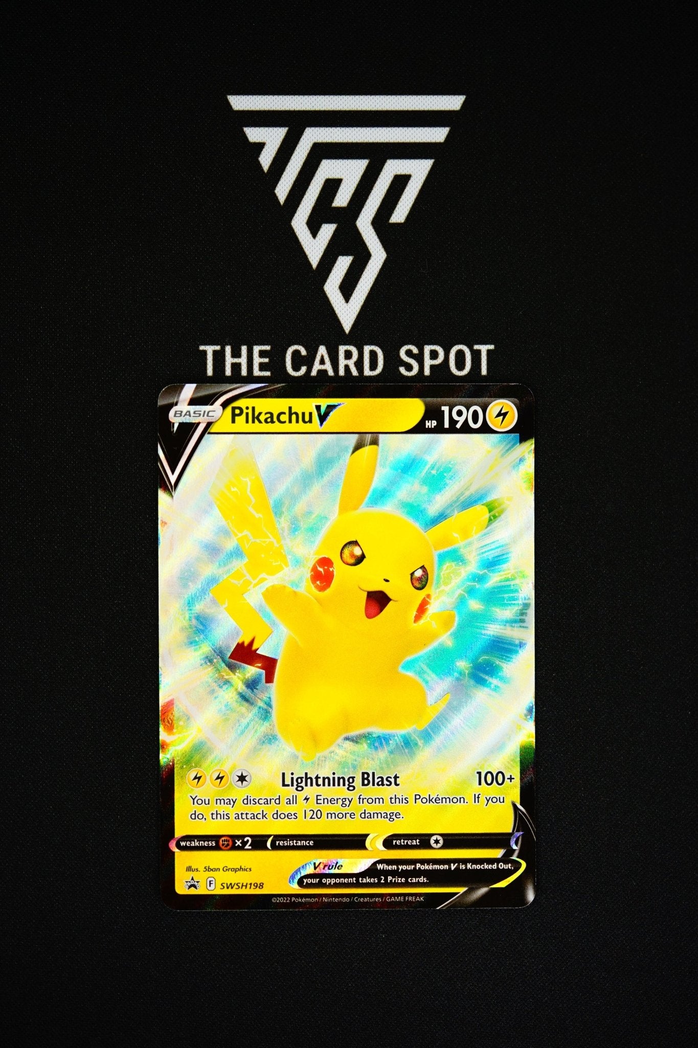 SWSH198 Pikachu V Pokemon Card - THE CARD SPOT PTY LTD.Pokemon Raw CardsPokémon