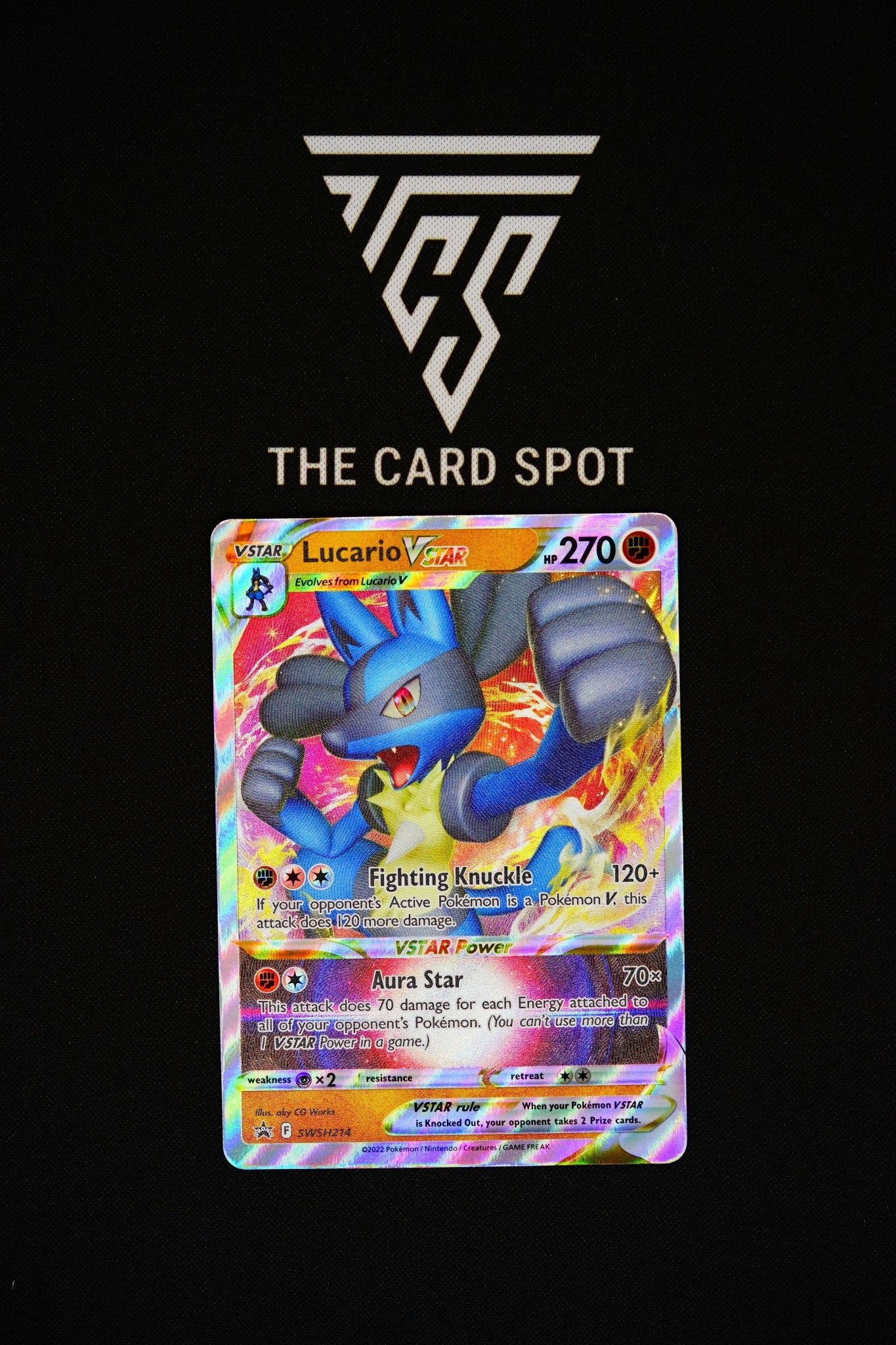 SWSH214 - Lucario VSTAR - Pokemon TCG - THE CARD SPOT PTY LTD.