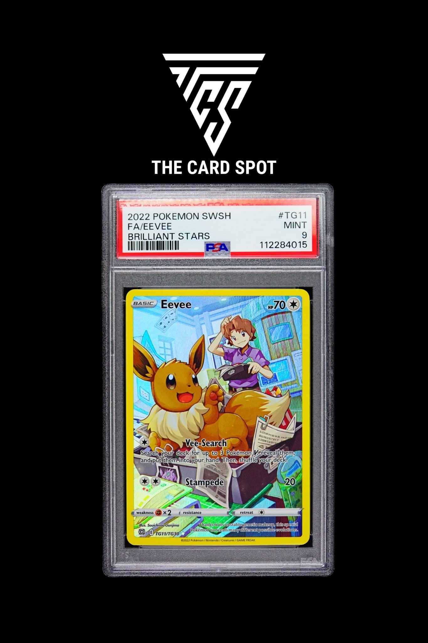 TG11/TG30 Eevee PSA 9 - Pokemon TCG - THE CARD SPOT PTY LTD.