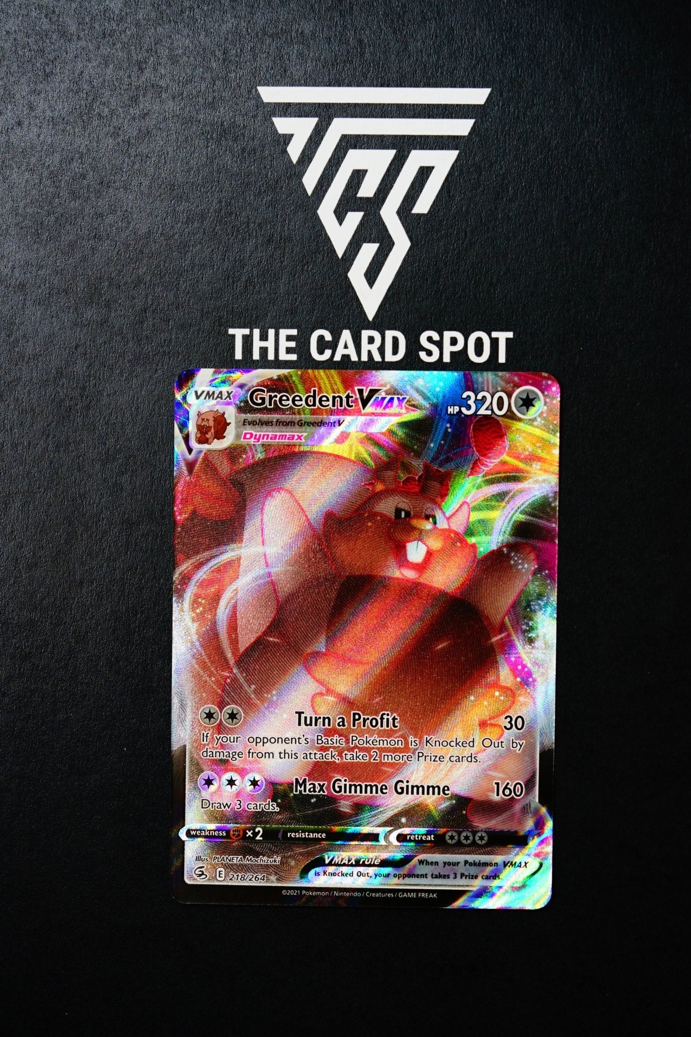 218/264 Greedent VMAX - Pokemon TCG - THE CARD SPOT PTY LTD.