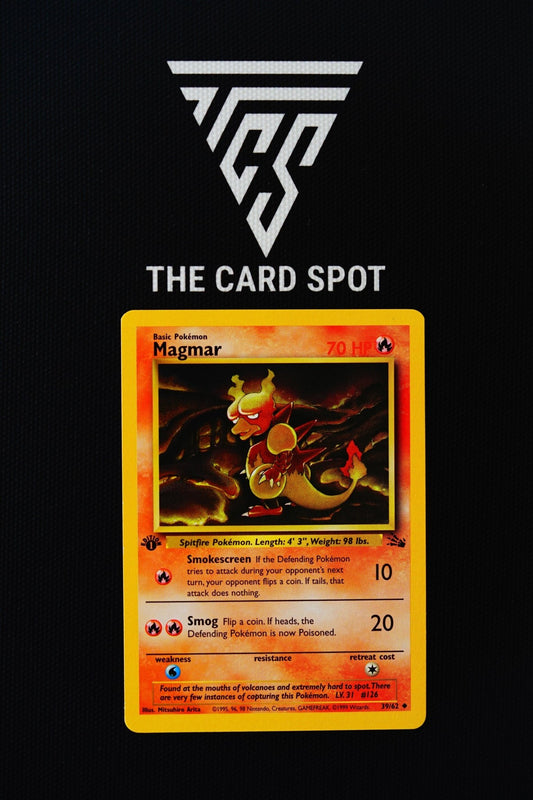39/62 Magmar 1st Edition Fossil - Pokemon TCG - THE CARD SPOT PTY LTD.Pokemon Raw CardsPokémon