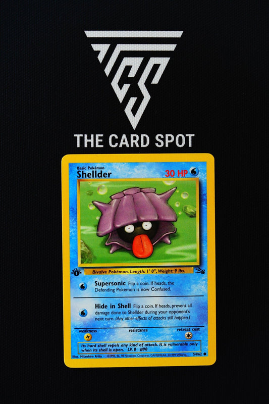 54/62 Shellder 1st Edition Fossil - Pokemon TCG - THE CARD SPOT PTY LTD.Pokemon Raw CardsPokémon