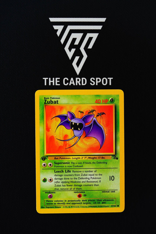 57/62 Zubat 1st Edition Fossil - Pokemon TCG - THE CARD SPOT PTY LTD.Pokemon Raw CardsPokémon
