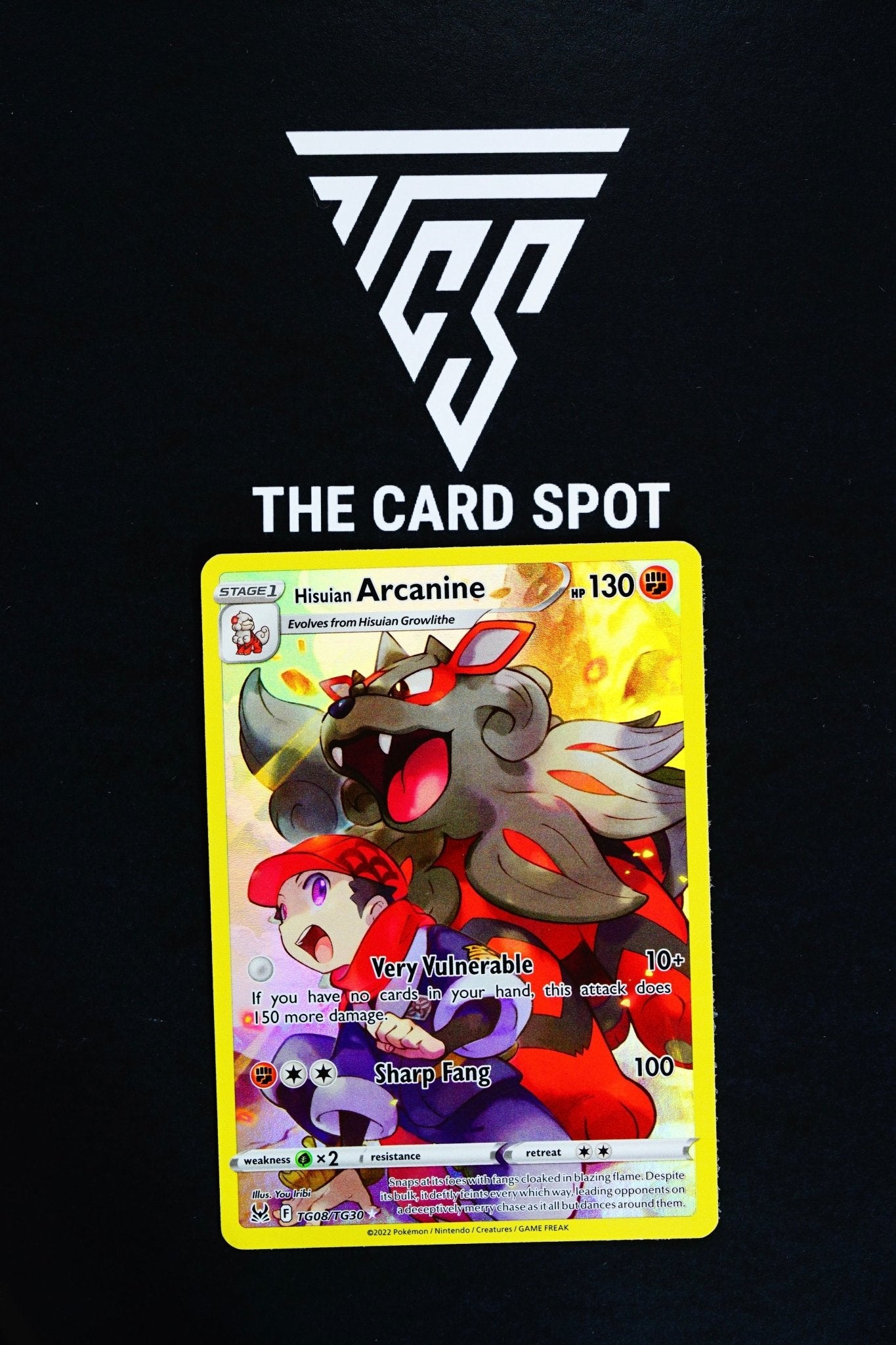 Arcanine TG08/TG30 - Pokemon Card - THE CARD SPOT PTY LTD.