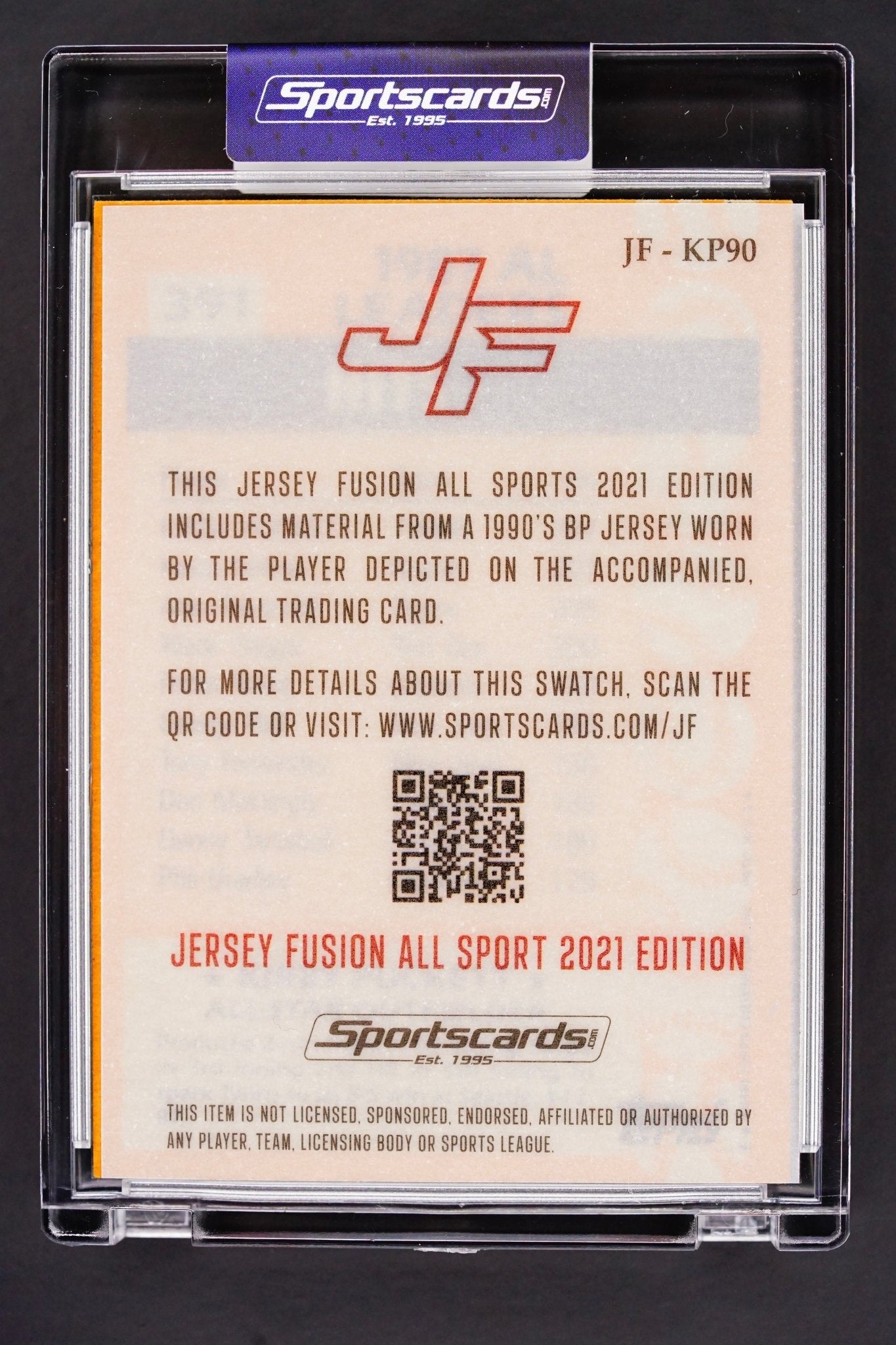 BaseBall Card: Kirby Puckett Game used - THE CARD SPOT PTY LTD.Sports CardJersey Fusion