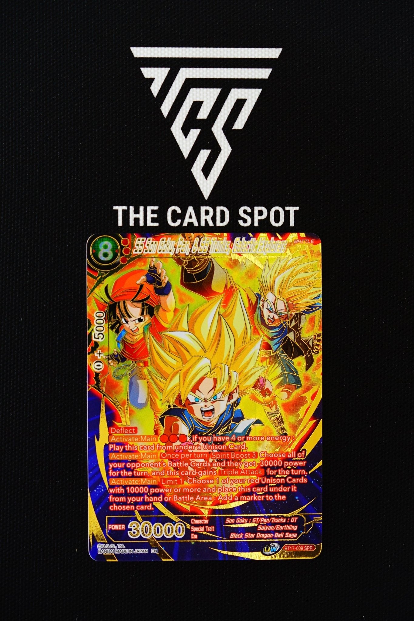 BT17-009 SPR - SS Son Goku, Pan, & SS Trunks, Galactic Explorers - THE CARD SPOT PTY LTD.Dragon Ball Single CardDragon Ball Super
