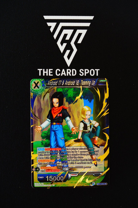 BT17-033 SR - Android 17 & Android 18, Teaming Up - Dragon Ball TCG - THE CARD SPOT PTY LTD.Dragon Ball Single CardDragon Ball Super