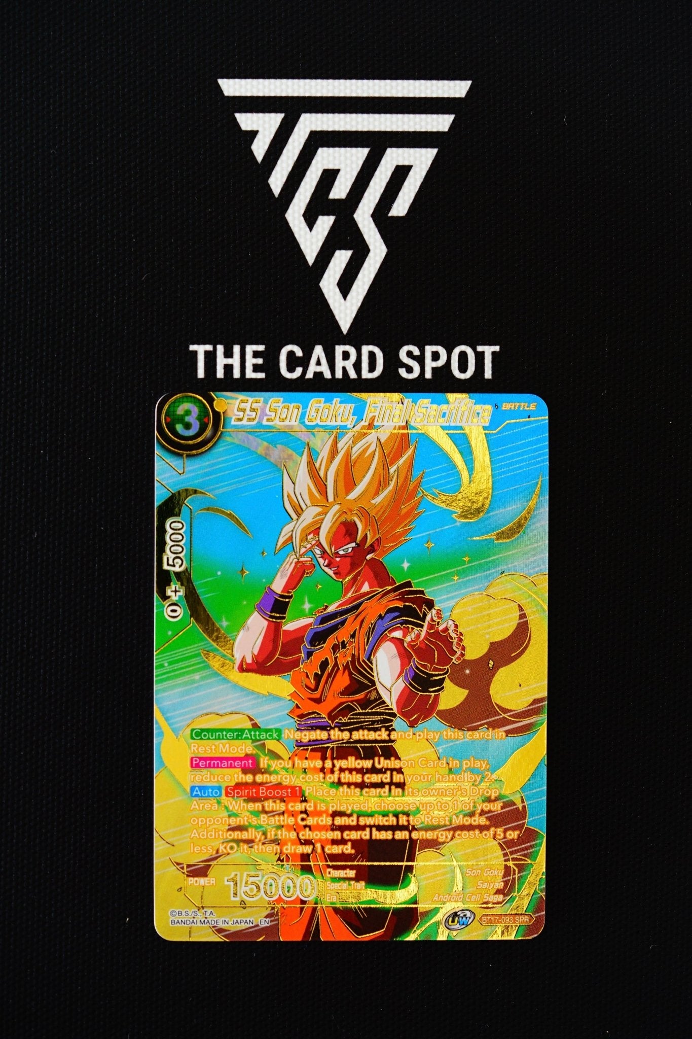 BT17-093 SPR - SS Son Goku, Final Sacrifice - Dragon Ball Card - THE CARD SPOT PTY LTD.Dragon Ball Single CardDragon Ball Super