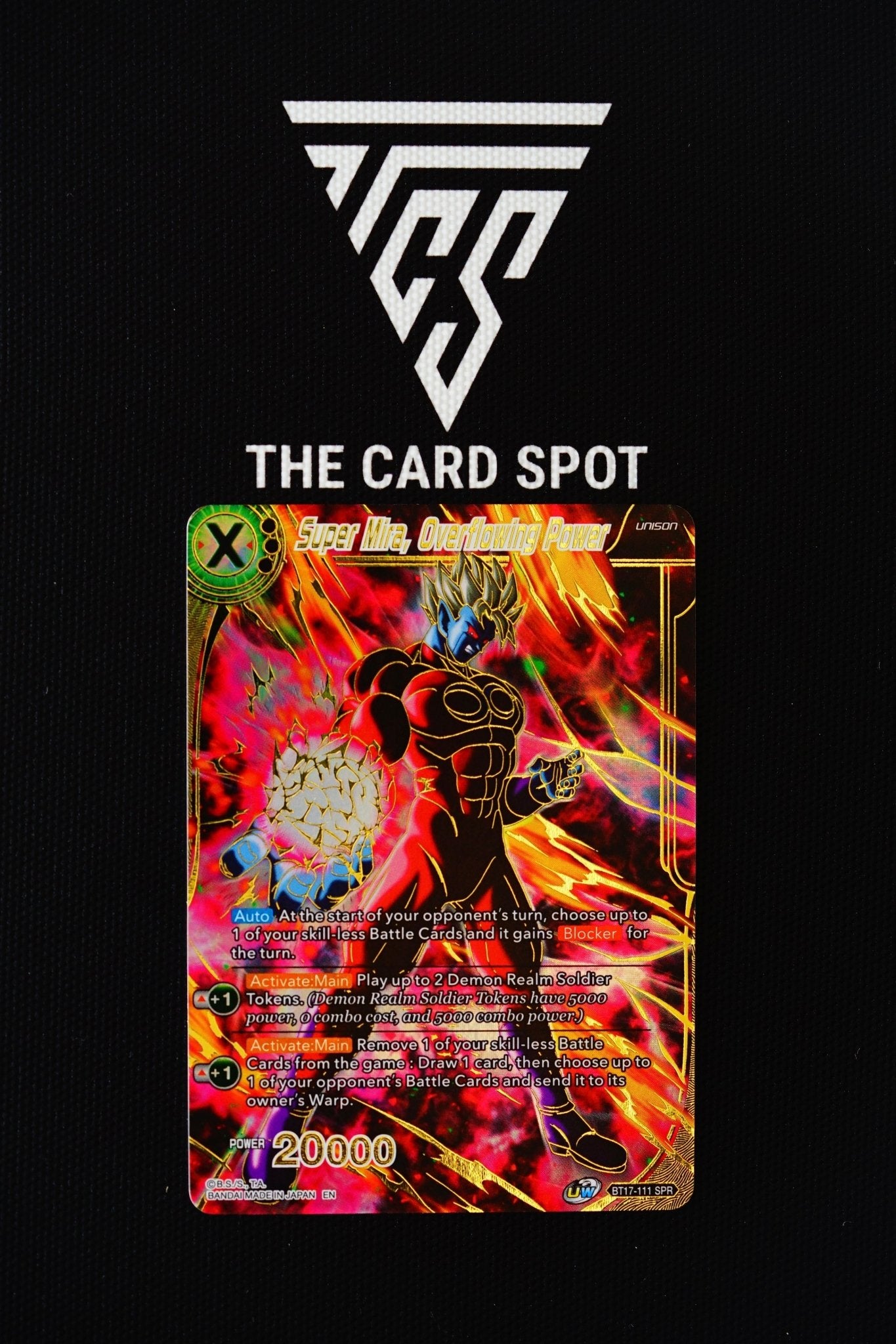 BT17-111 SPR - Super Mira, Overflowing Power - Dragon Ball Card - THE CARD SPOT PTY LTD.Dragon Ball Single CardDragon Ball Super