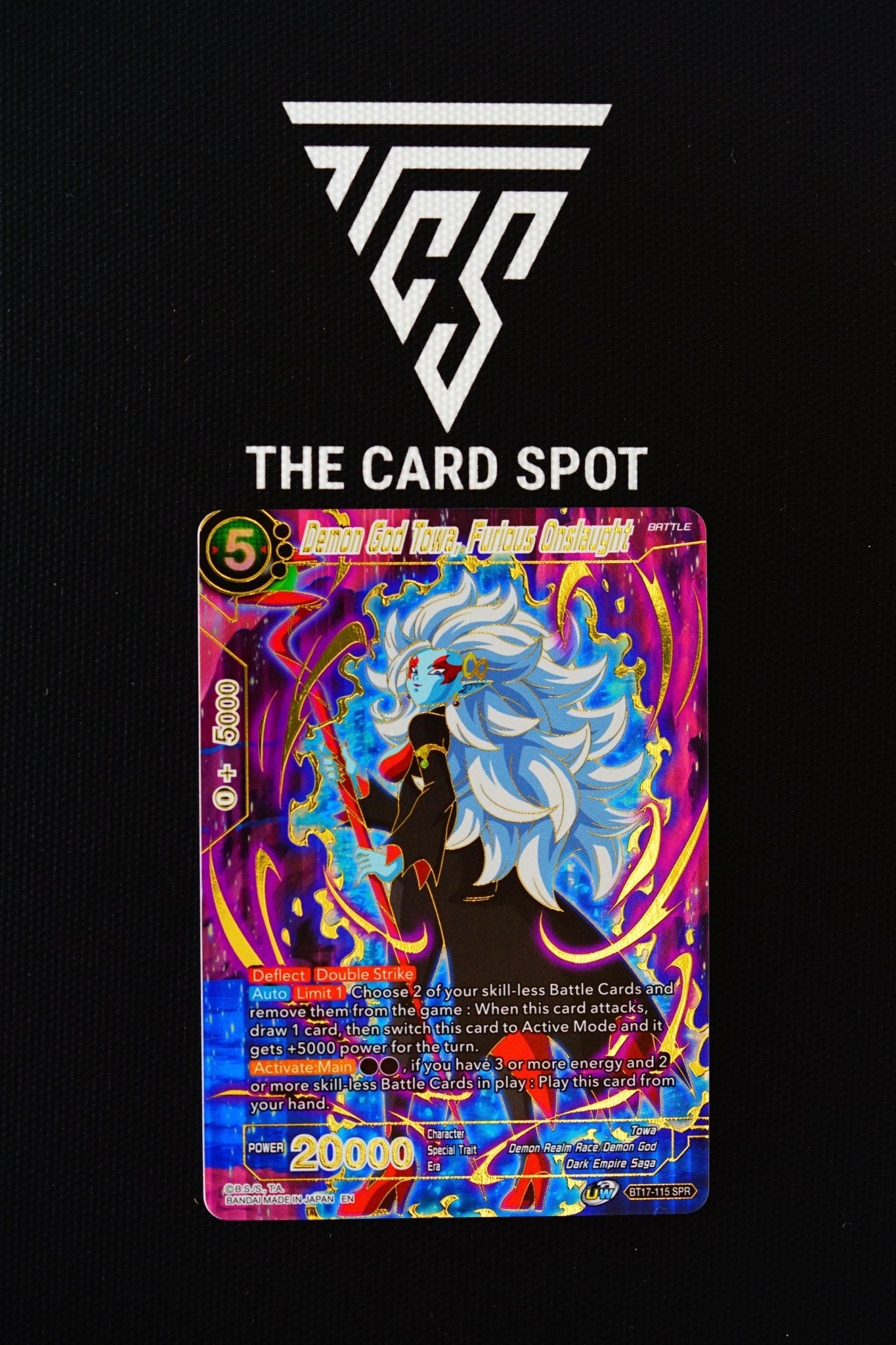 BT17-115 SPR - Demon God Towa, Furious Onslaught - Dragon Ball Card - THE CARD SPOT PTY LTD.Dragon Ball Single CardDragon Ball Super