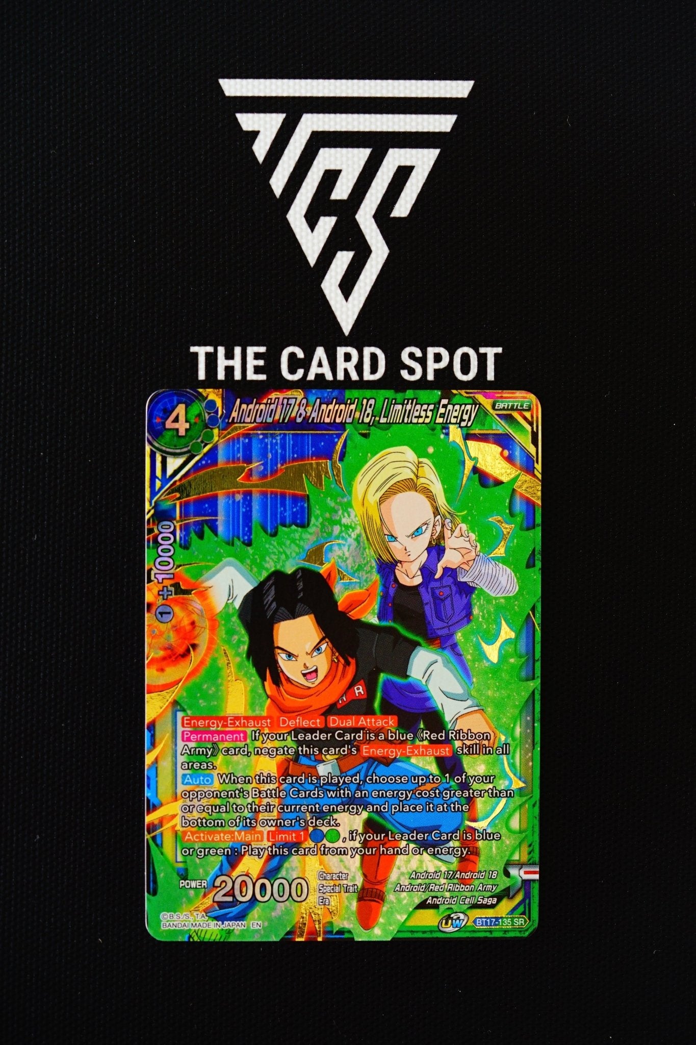 BT17-135 SR - Android 17 & Android 18, Limitless Energy - Dragon Ball Card - THE CARD SPOT PTY LTD.Dragon Ball Single CardDragon Ball Super