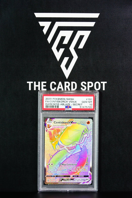 Centiskorch Vmax 191/189 - PSA 10 - Darkness Ablaze - Pokemon Card - THE CARD SPOT PTY LTD.Pokemon GradedPokémon