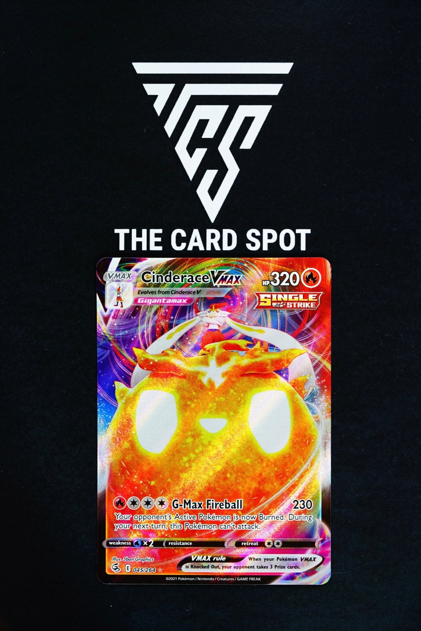 Cinderace VMAX 045/264 - Pokemon Card - THE CARD SPOT PTY LTD.Pokemon Raw CardsPokémon