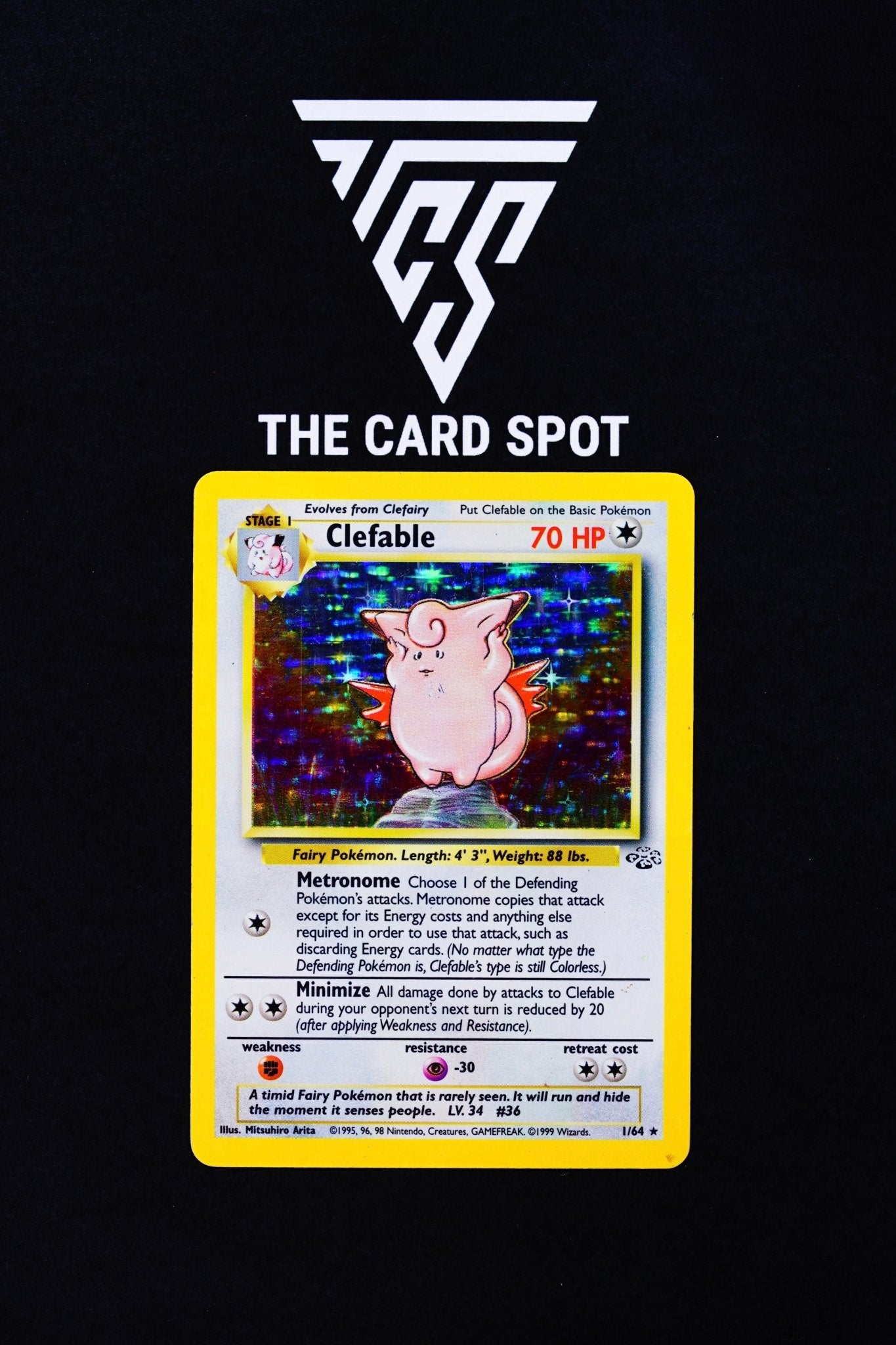 Clefable 1/64 HOLO - Jungle - Pokemon Card For Sale - THE CARD SPOT PTY LTD.Pokemon Raw CardsPokémon