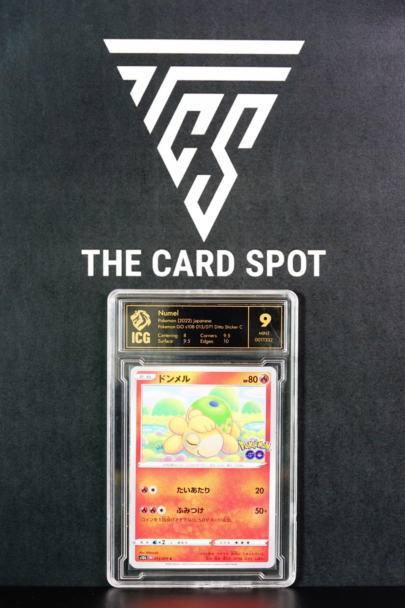 Numel (Ditto sticker) 013/071 - ICG 9 (PSA) - Pokemon Go - Pokemon Card - THE CARD SPOT PTY LTD.Pokemon GradedPokémon