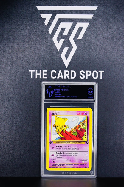 Pokemon Card: Abra 49/82 1st Edition Team Rocket TCG 9.5 - THE CARD SPOT PTY LTD.GradedPokémon