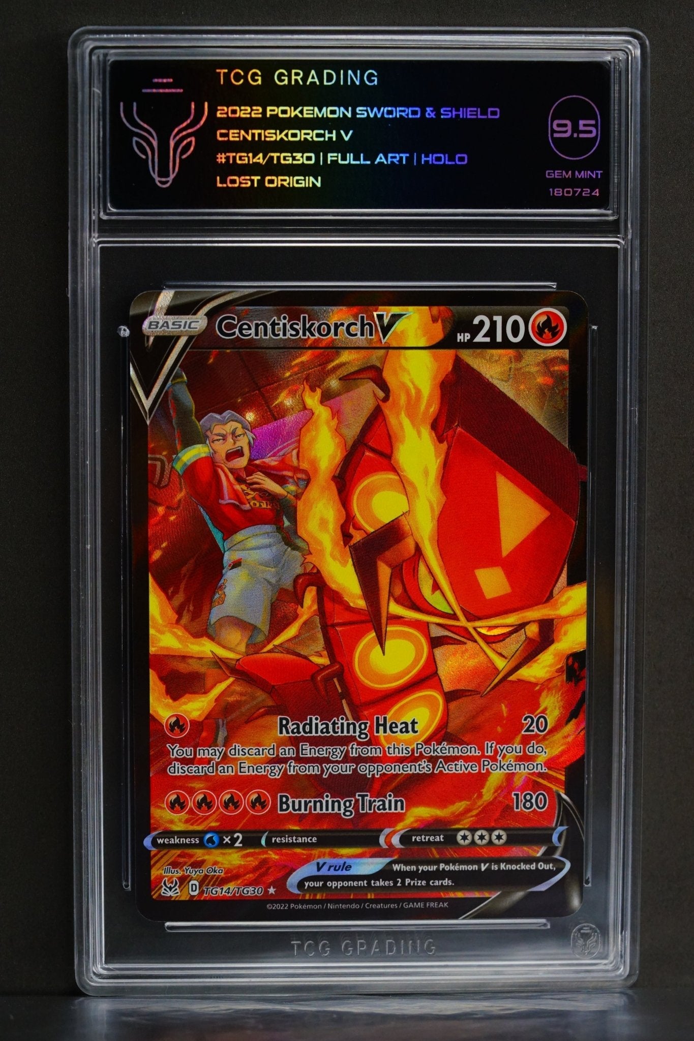 Pokemon Card: Centiskorch V Full Art TG14/TG30 9.5 - THE CARD SPOT PTY LTD.GradedPokémon