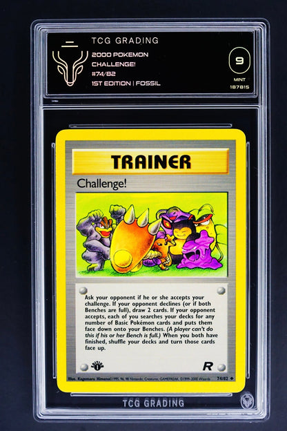 Pokemon Card: Challenge Trainer Card 1st edition 74/82 Team Rocket TCG 9 - THE CARD SPOT PTY LTD.GradedPokémon