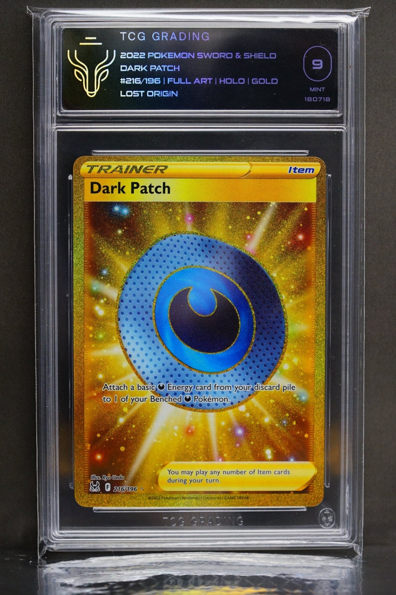 Pokemon Card: DARK PATCH 216/196 TCG MINT 9 - THE CARD SPOT PTY LTD.GradedThe card spot