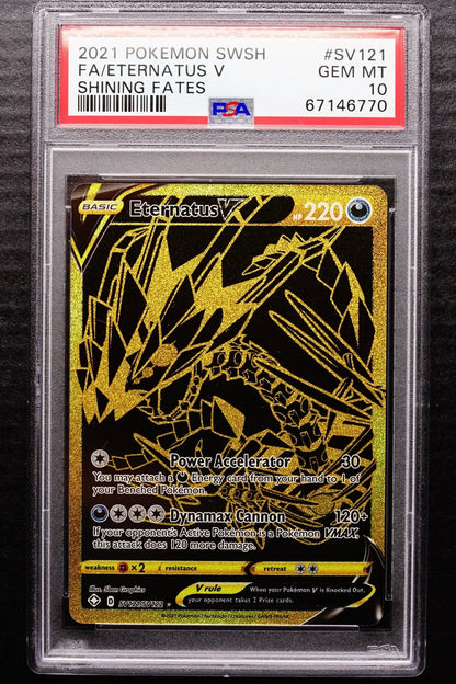 PSA 10 Pokemon Card: Eternatus V Shining Fates Rare THE CARD SPOT PTY LTD. PSA 10 Pokemon Card: Eternatus V Shining Fates Rare THE CARD SPOT PTY LTD.