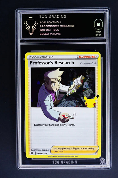Pokemon Card: Professors Research 23/25 Holo Celebrations TCG 9 - THE CARD SPOT PTY LTD.GradedPokémon
