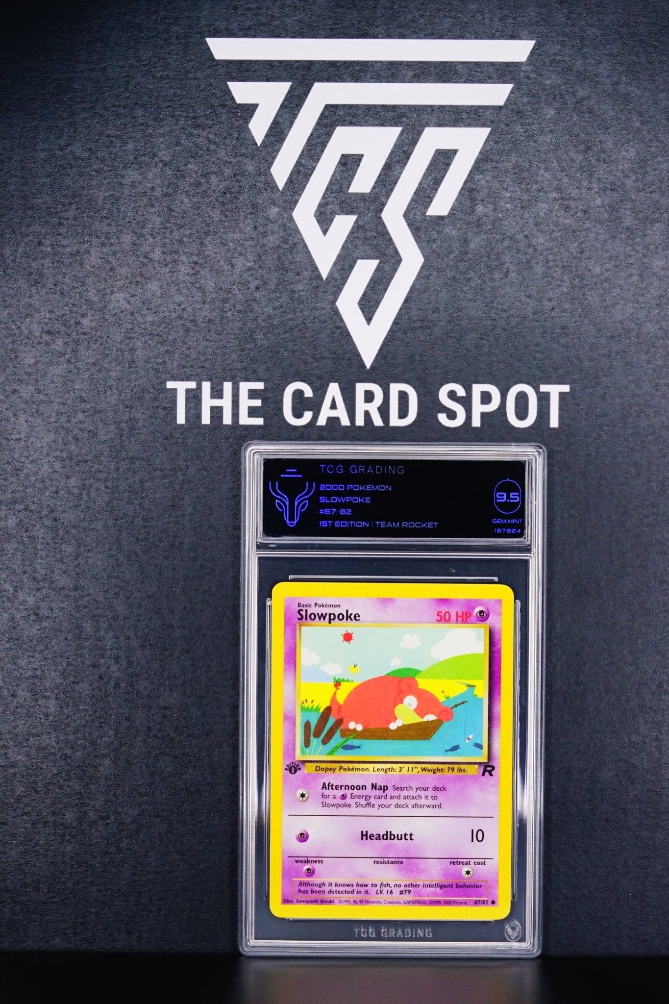 Pokemon Card: Slowpoke 67/82 1st Edition Team Rocket TCG 9.5 - THE CARD SPOT PTY LTD.GradedPokémon