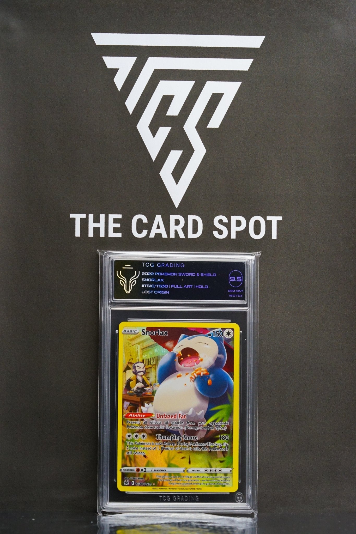 Pokemon Card: Snorlax Alt Art TG10/TG30 - TCG 9.5 - THE CARD SPOT PTY LTD.GradedPokémon