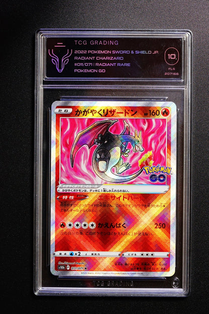 Radiant Charizard 011/071 Japanese - Pokemon Go TCG 10 (PSA) - THE CARD SPOT PTY LTD.Pokemon GradedPokémon