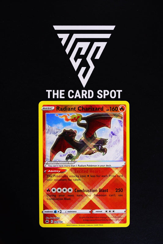 Radiant Charizard 020/159 - Pokemon Card - THE CARD SPOT PTY LTD.